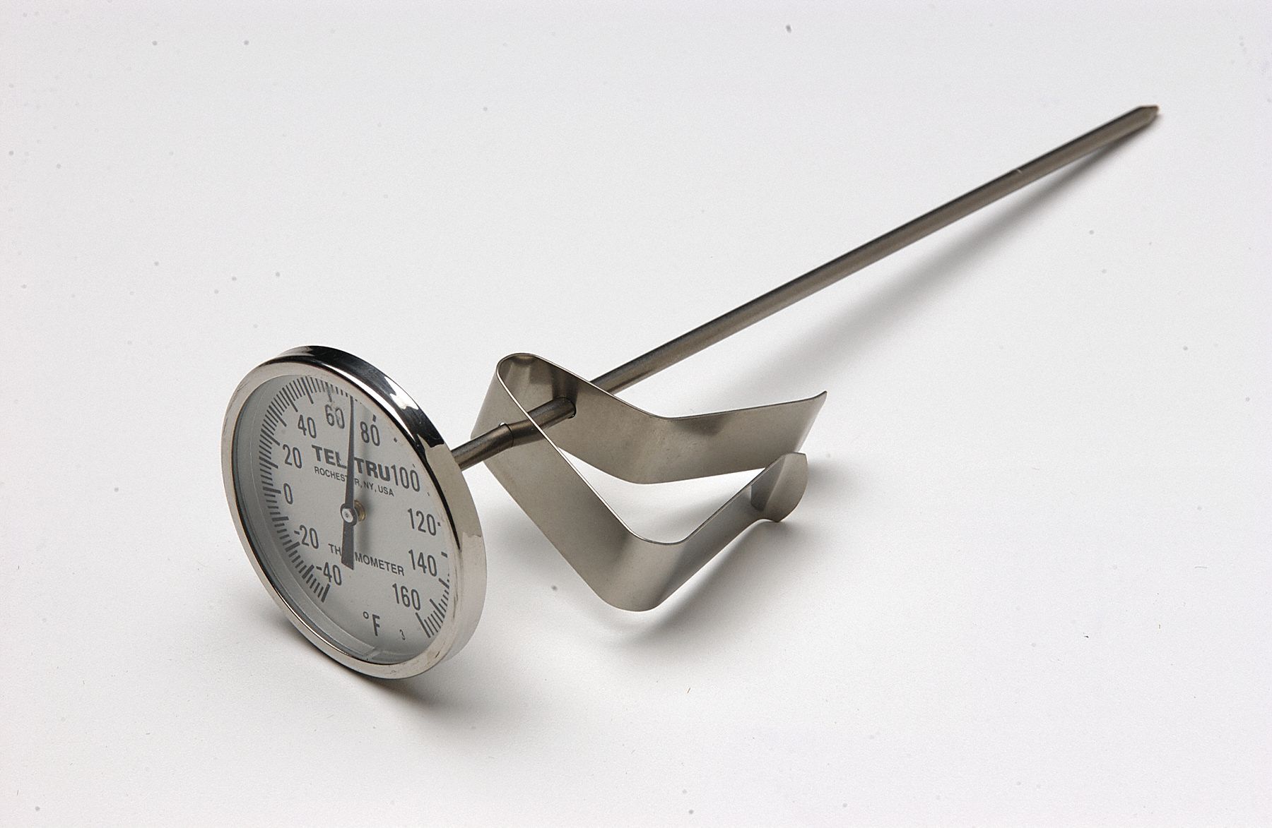 TELTRU Laboratory Dial Thermometer, Bimetal, 2 in Dial Size, Back