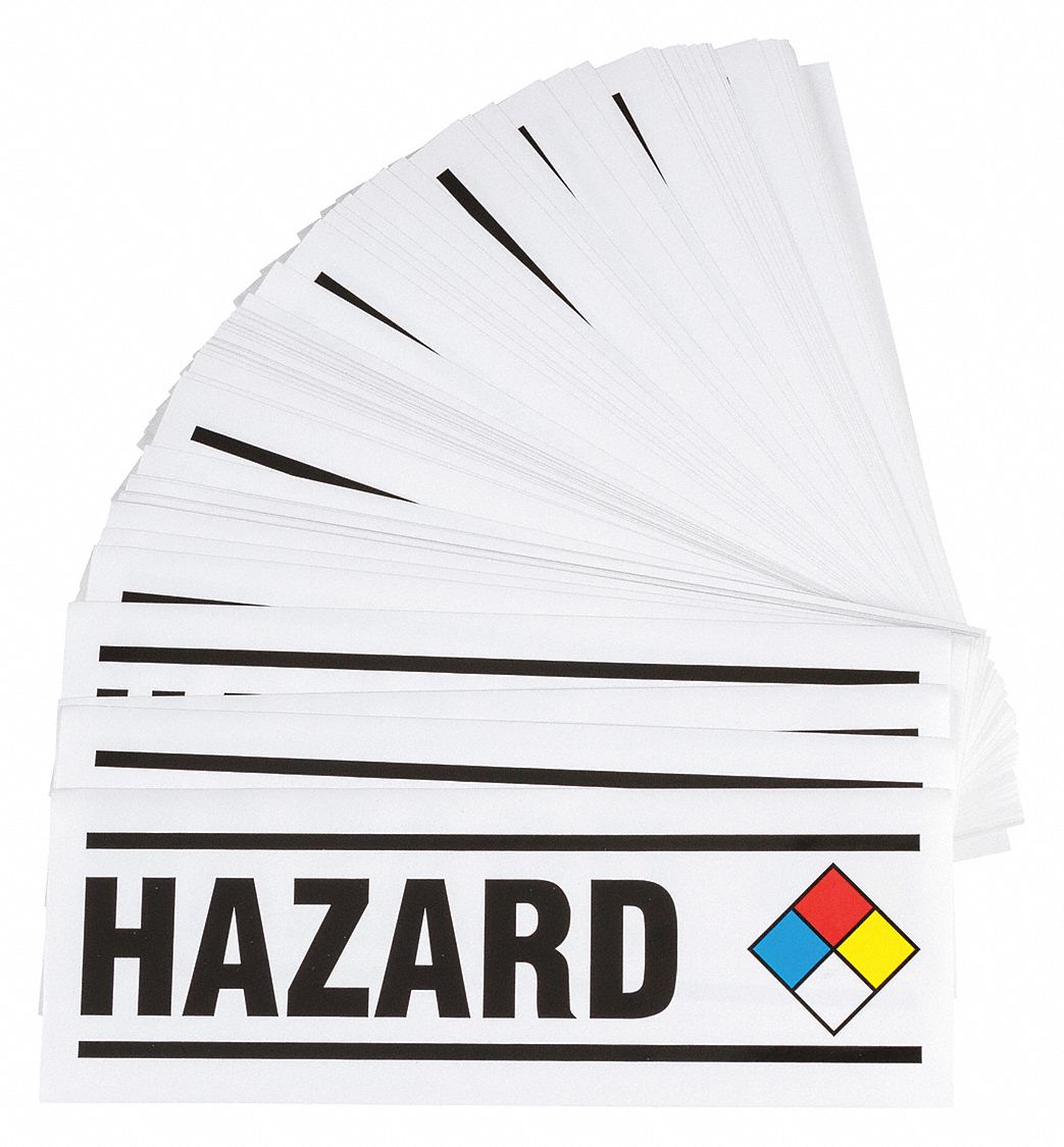 Hazardous Warning Label,PK100