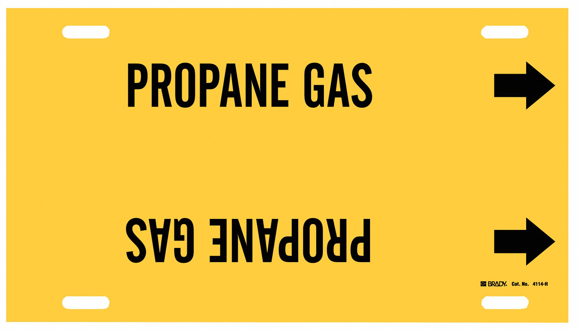 Pipe Marker,Propane Gas,Yel,10 to 15 In