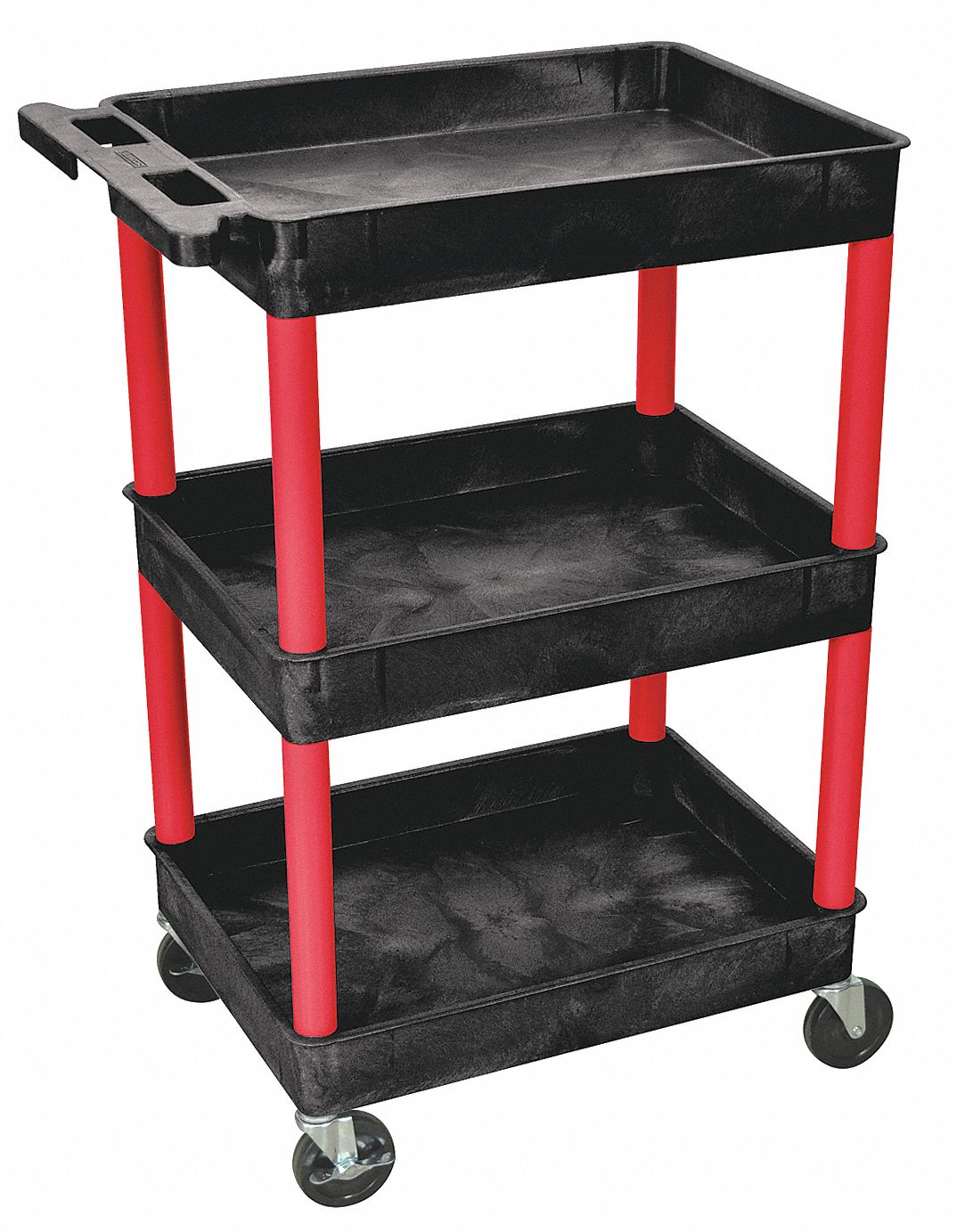 GRAINGER APPROVED Flat Handle Utility Cart, 300 lb Load Capacity