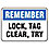 Reminder Label,3-1/2 In. H,5 In. W,PK25