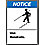 Notice Sign,14 x 10In,BK/WHT,AL,ENG,Text