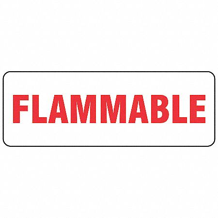 Safety Label,Flammable,3.5x10 In