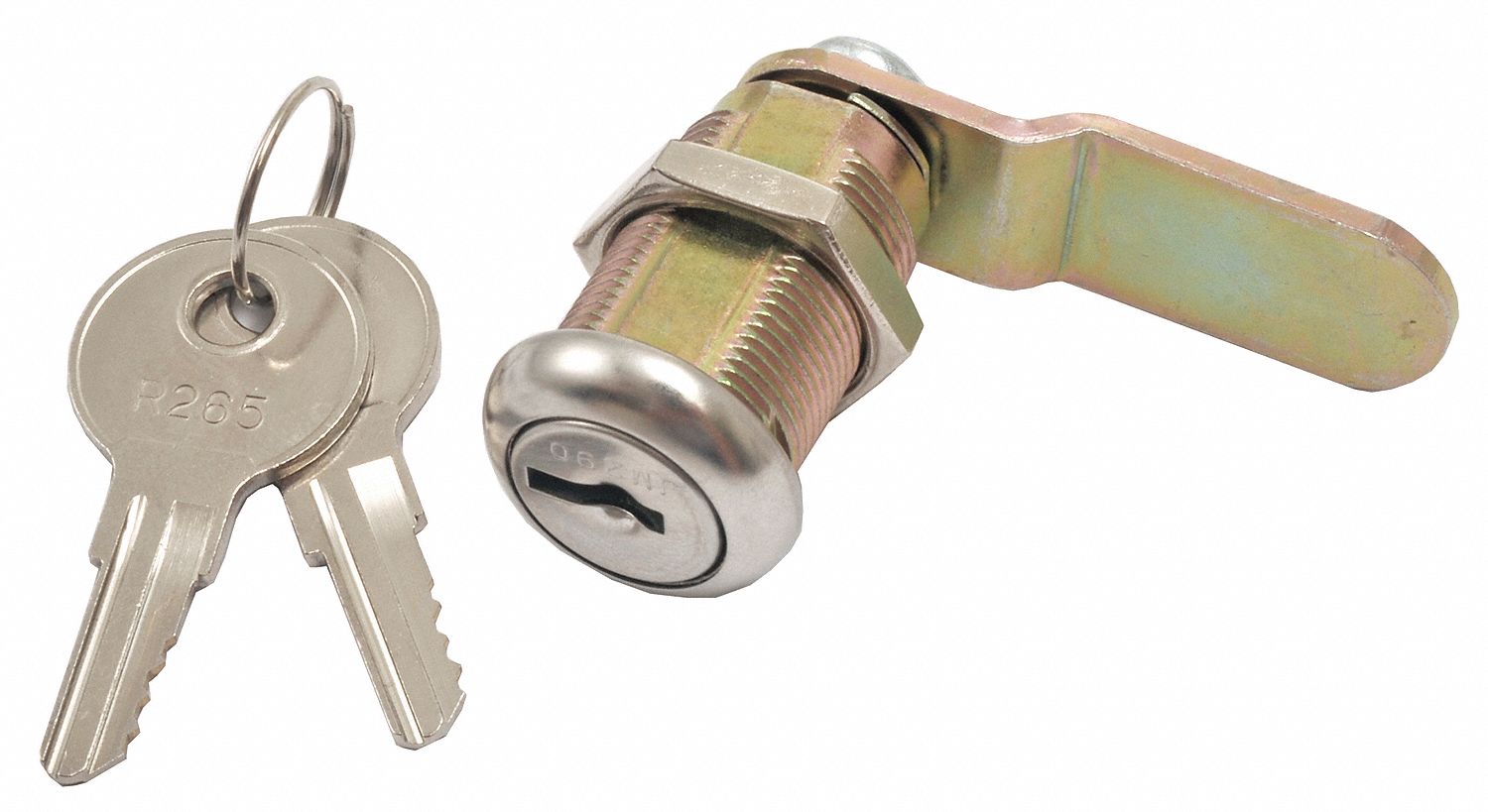 EDSAL DifferentKeyed Standard Keyed Cam Lock, Chrome 9AEX7CL10