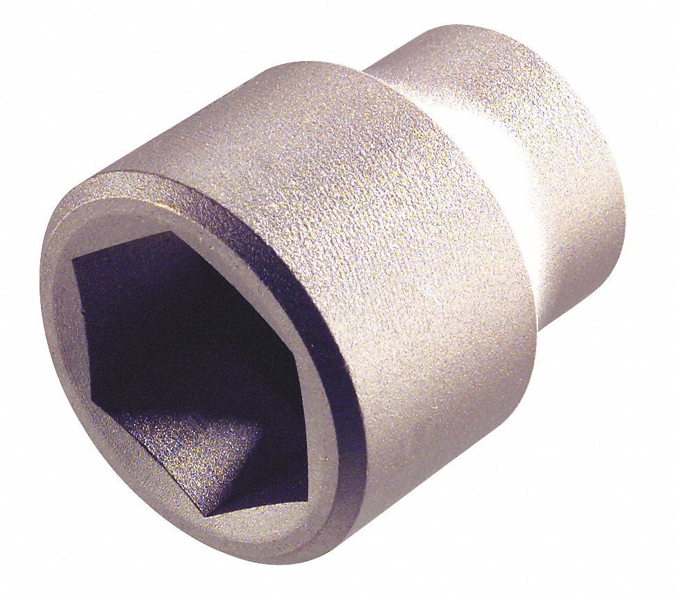 AMPCO 25/32" Aluminum Bronze Socket with 1/2" Drive Size and Natural