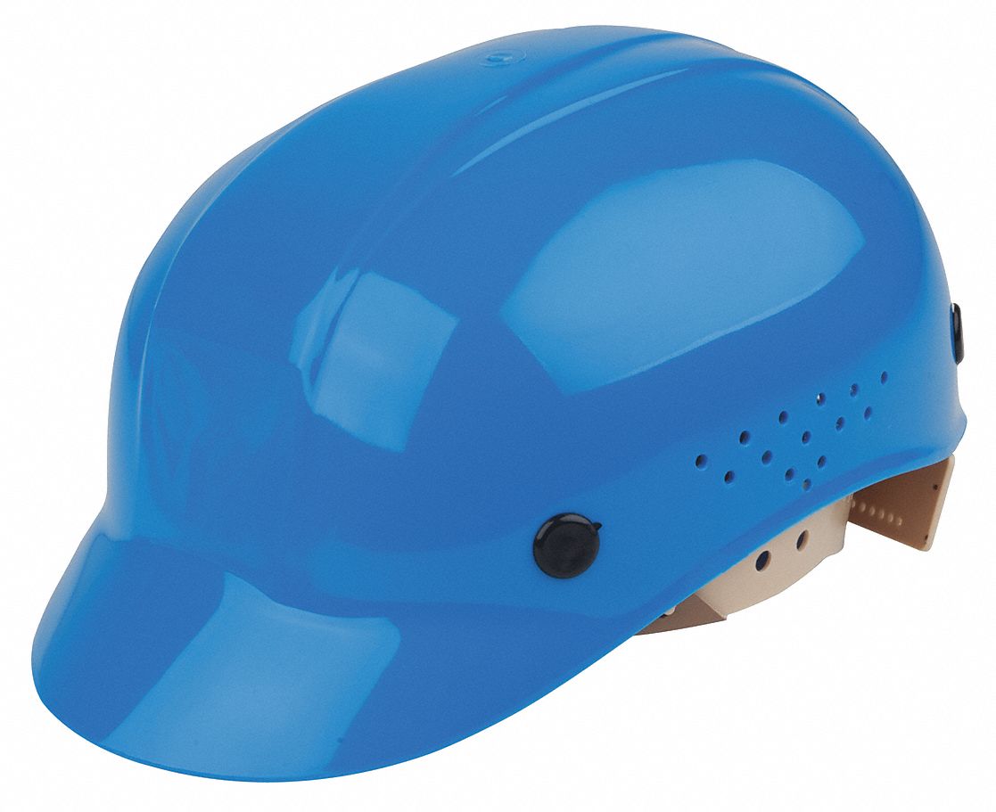 HONEYWELL NORTH Bump Cap, Front Brim, Blue, Fits Hat Size 61/2 to 8