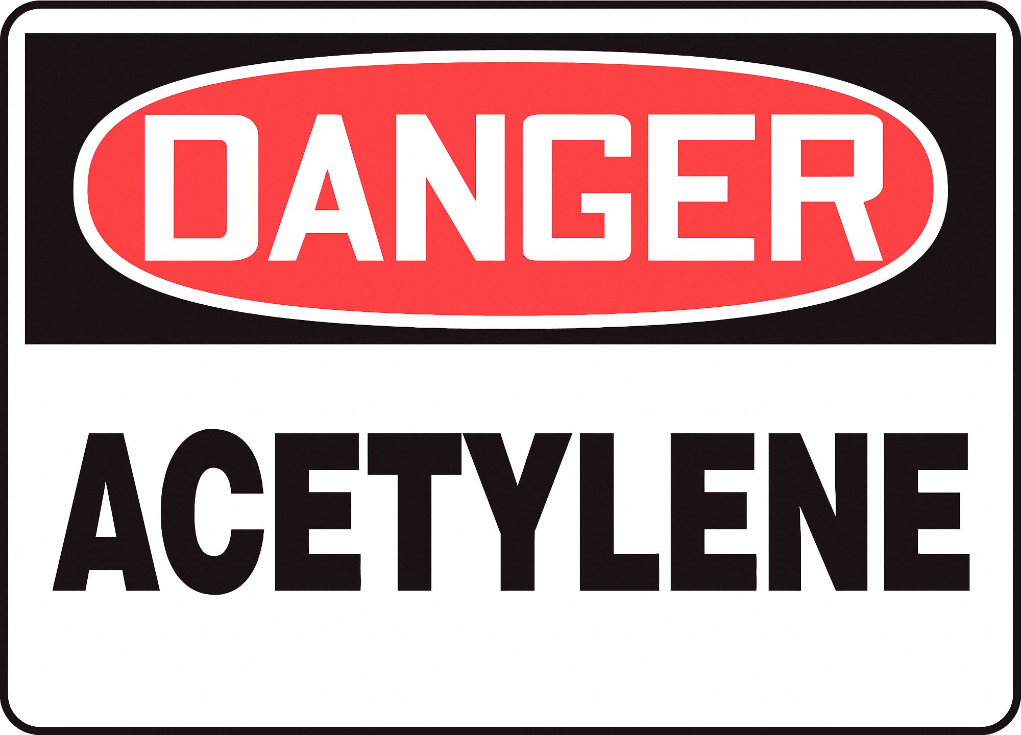 Danger Sign,10 x 14In,Blk on Red/Wht,ENG