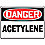 Danger Sign,10 x 14In,Blk on Red/Wht,ENG