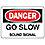Danger Sign,7 x 10In,BK and R/WHT,AL,ENG