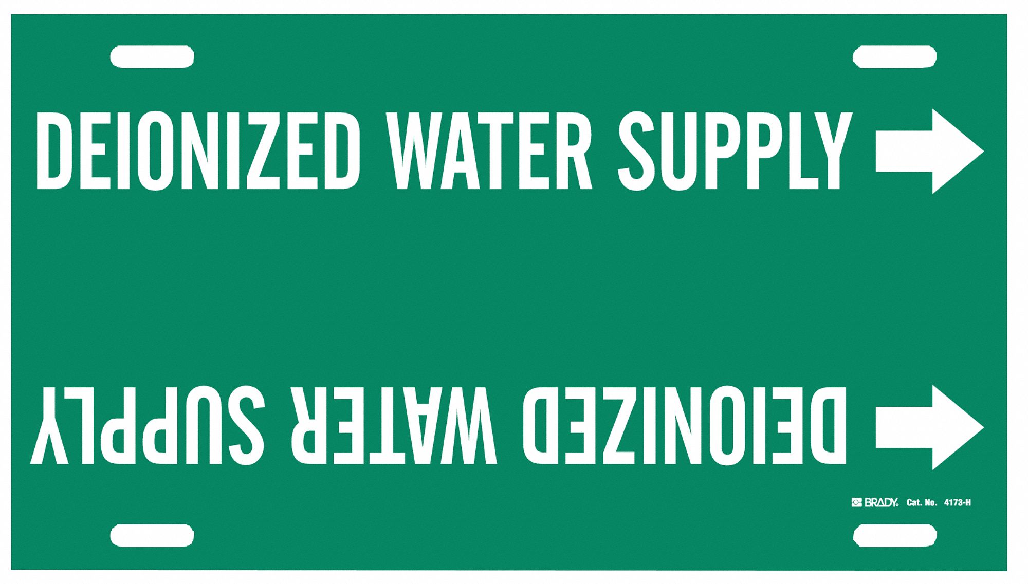 Pipe Mrkr,Deionized Water Supply,10 to15