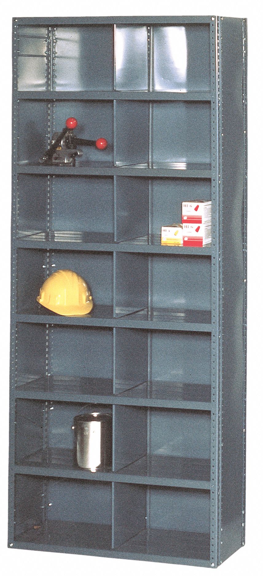 EDSAL 36" x 18" x 85" Pigeonhole Bin Unit, Gray 8DPY1230118N Grainger