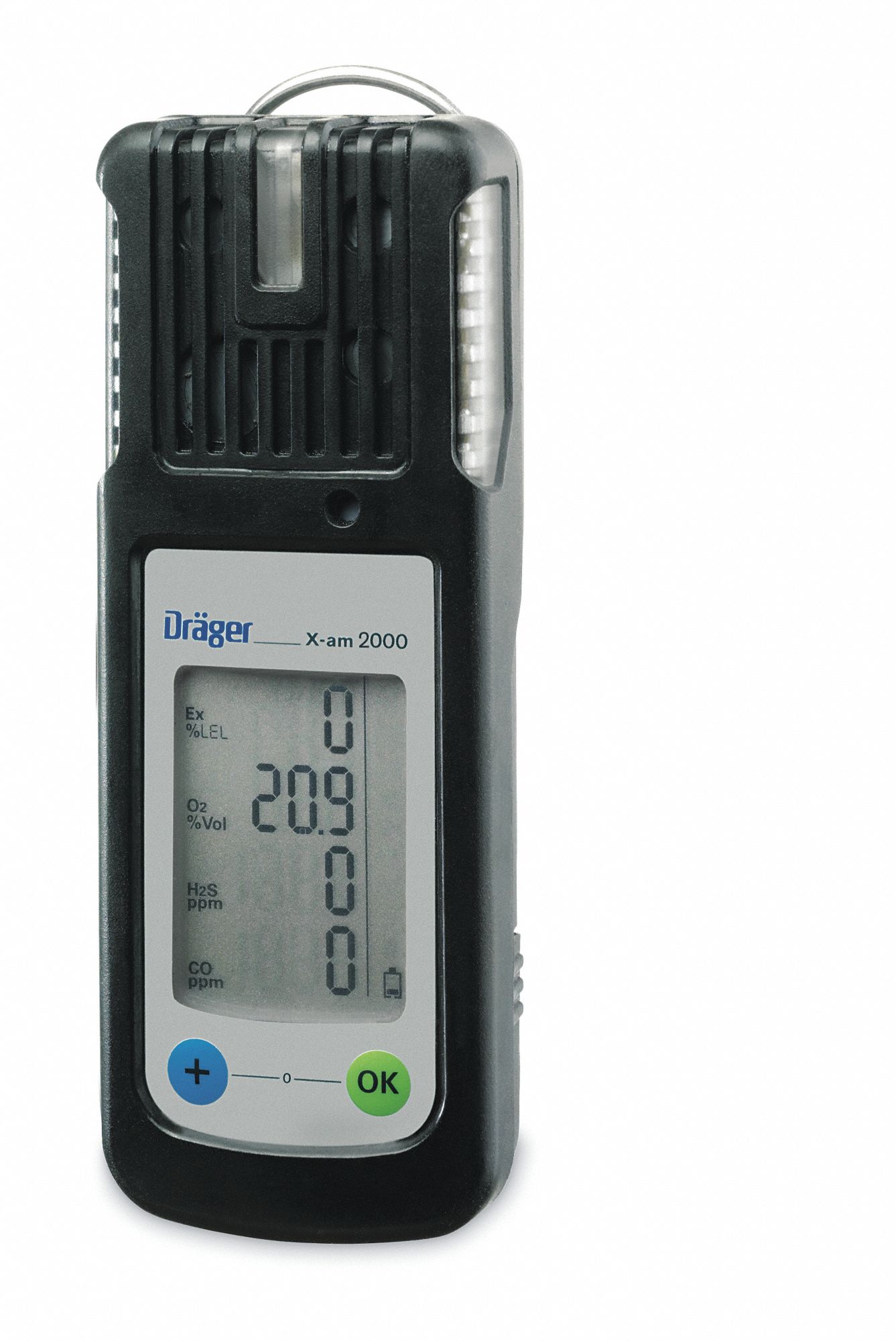 DRAEGER MultiGas Detector, 4 Gas, Detects Oxygen, Carbon Monoxide