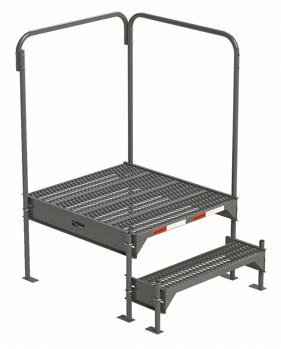 GRAINGER APPROVED Work Platform, Steel, Single Access Platform Style
