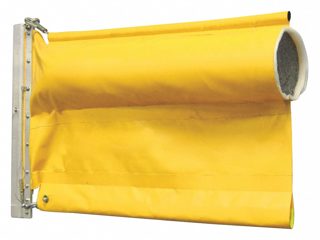 GRAINGER APPROVED 50 ft Spill Containment Boom, 6400 lb Break Strength