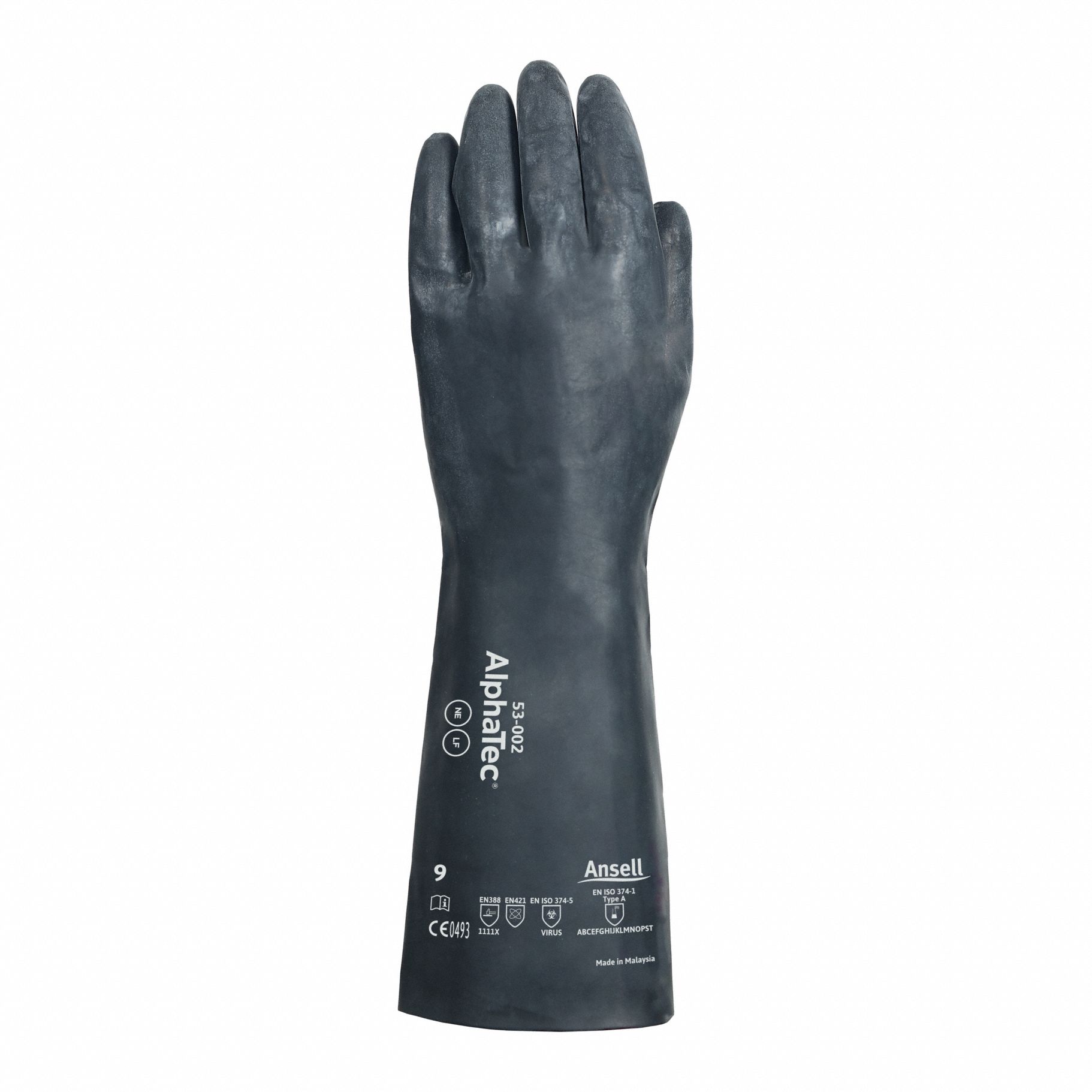 17 Mil Glove Thick 14 In Long Alphatec Medium Duty Chemical Gloves