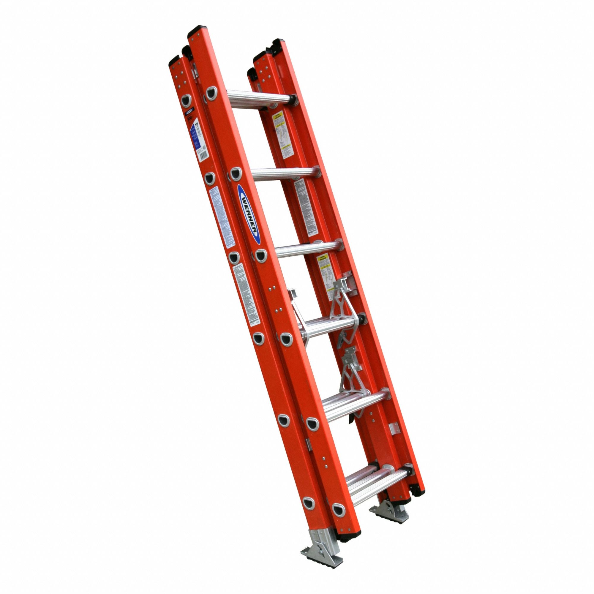 Werner Ft Overall Ht Fiberglass Extension Ladder E D