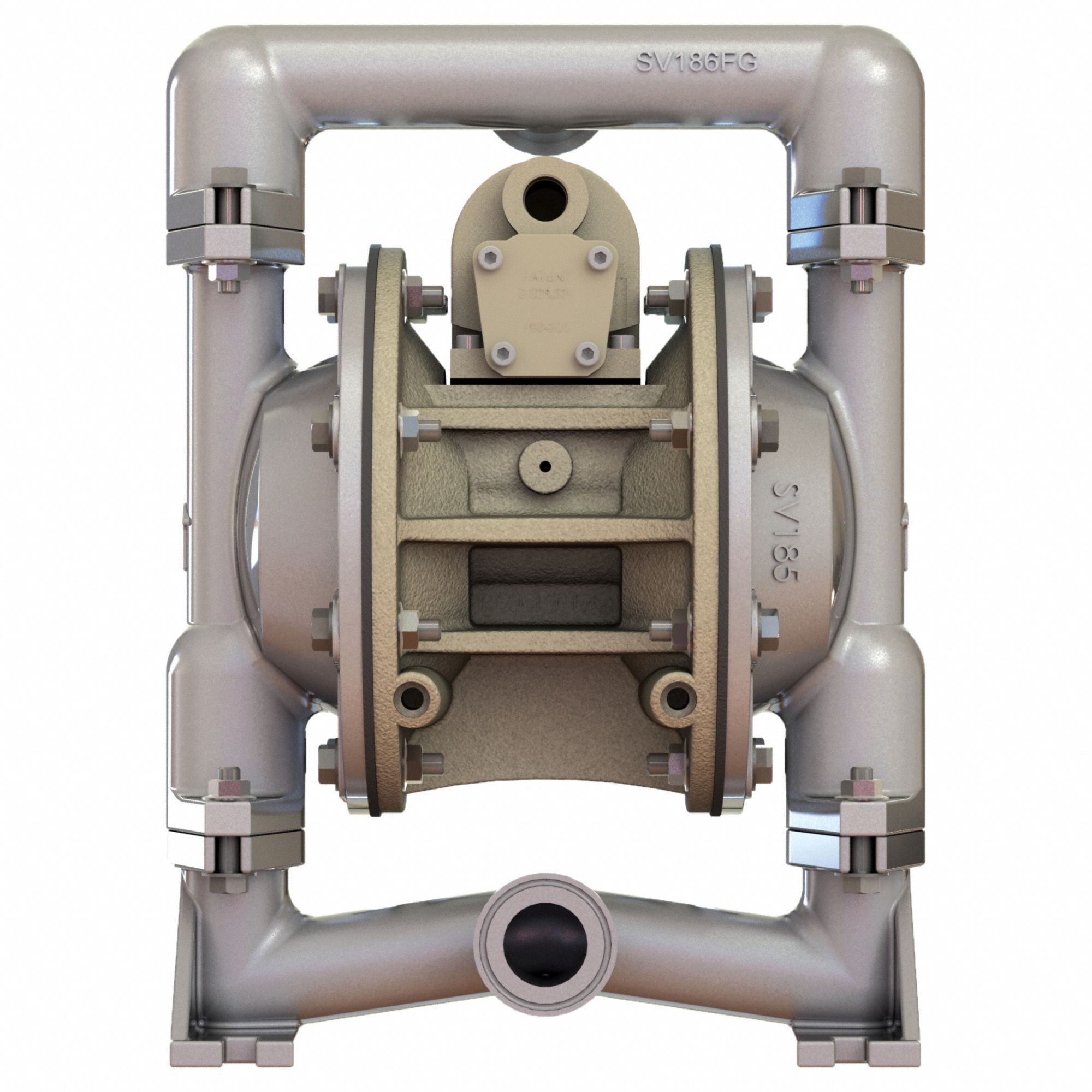 VERSA MATIC Air Stainless Steel Air Operated Double Diaphragm Pump