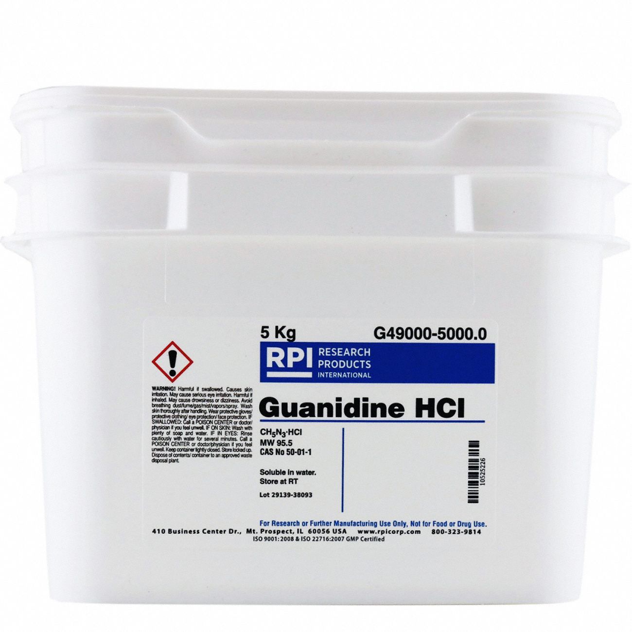 Rpi Kg Container Size Powder Guanidine Hydrochloride Fy