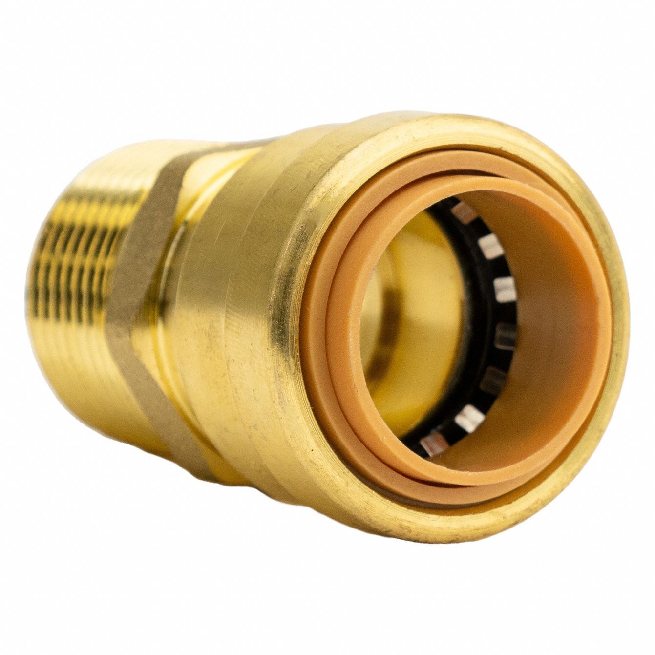 Brass Push To Connect X Mnpt Male Adapter Zl Lf Mr Grainger