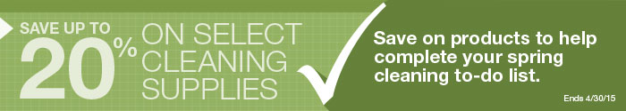 Save on products to help complete your spring cleaning to-do list
