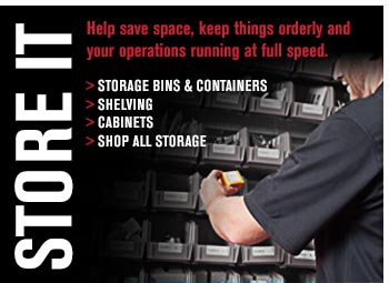 Help save space, keep things orderly and your operations running at full speed Help save space, keep things orderly and your operations running at full speed