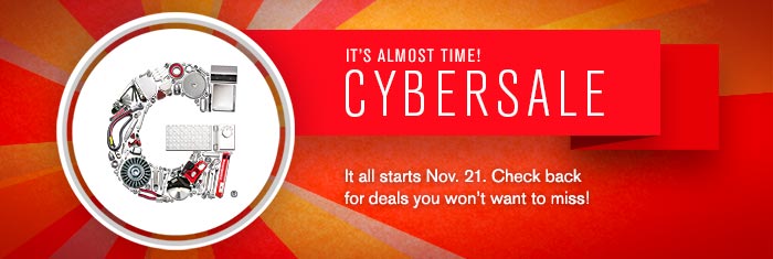 Cybersale starts Nov. 21st