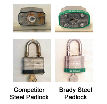 Steel Padlock Corrosion test