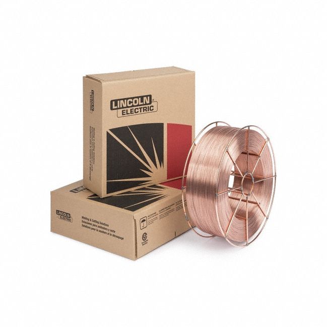 MIG Welding Wire: Low-Alloy Steel, 0.045 in, 44 lb, 114 to 115 ksi, 106 to 109 ksi