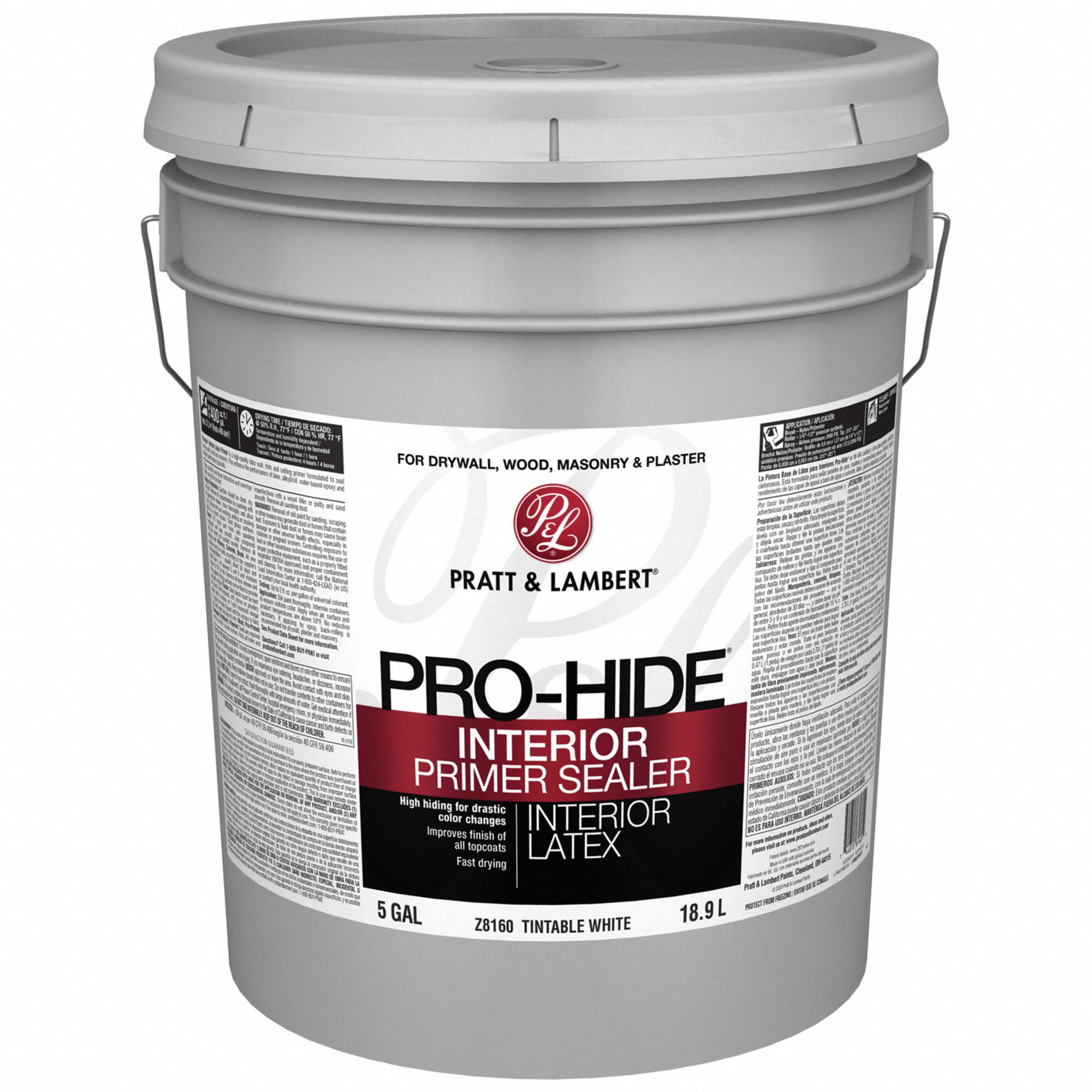 PRATT & LAMBERT Interior Primer Interior, White, Drywall/Masonry