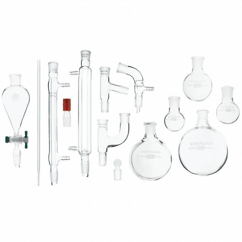 Separatory Funnel: Glass, 4.23 fl oz Capacity - oz, 125 mL Capacity - mL, Glass, Borosilicate Glass