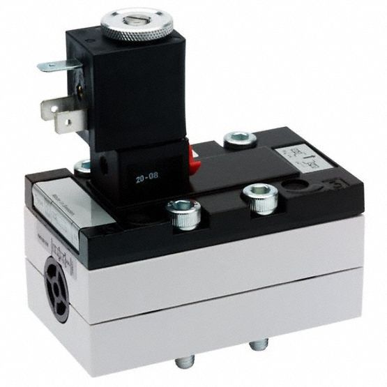 Solenoid Air Control Valve: Series 581, Single Solenoid, Five-Way / Two-Position, 110V AC