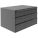 DRAWER BIN CABINET, 17¼ IN X 12¼ IN X 11 IN, 9 DRAWERS, STACKABLE, STEEL, GREY