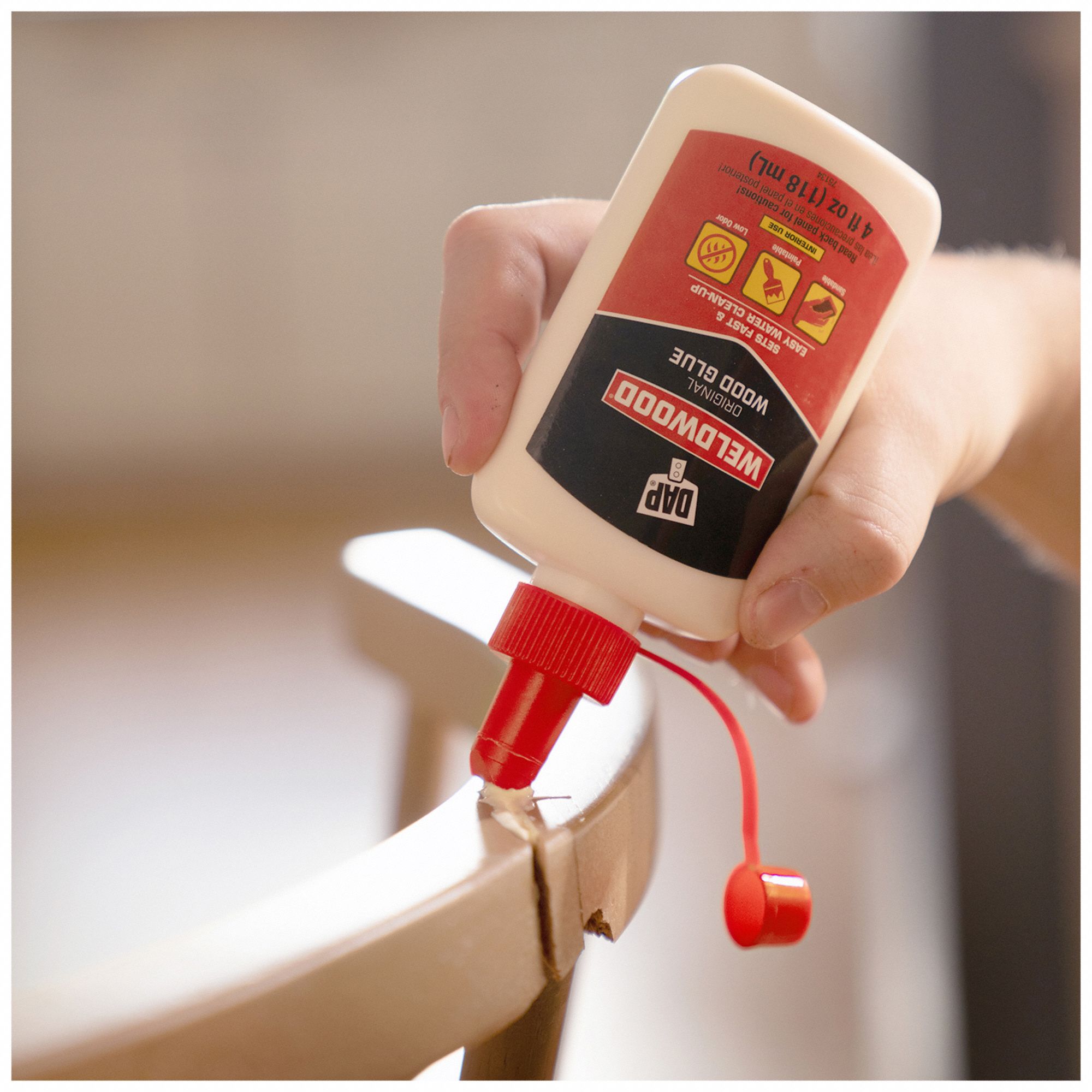 DAP Wood Glue Weldwood, Std Working Time, Interior Only, 16 fl oz