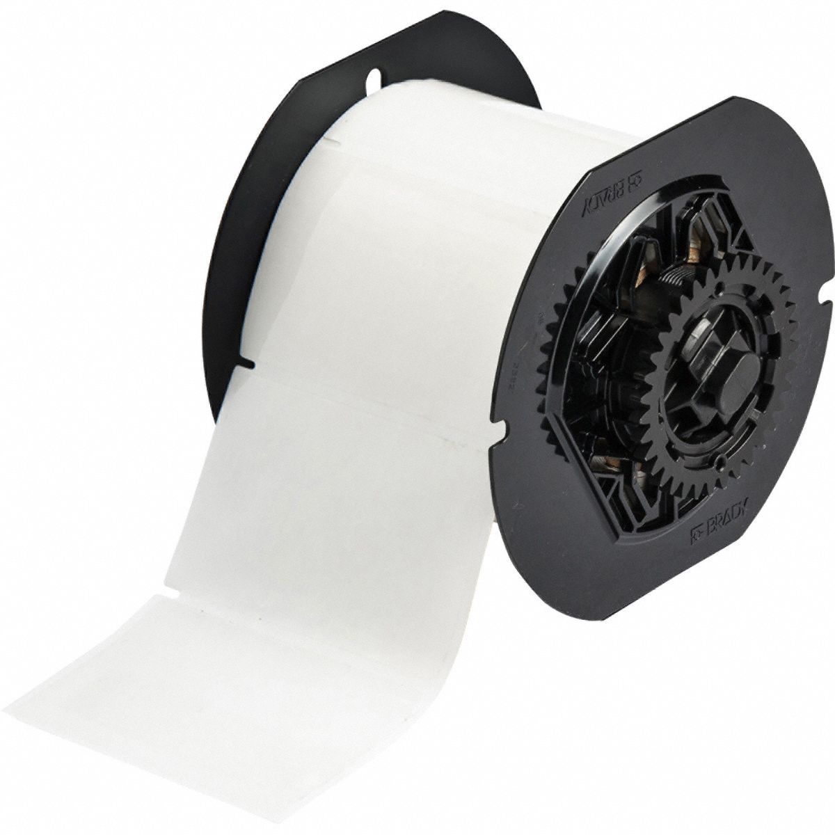 Pre-Cut Label Stock Roll: 2 in x 3 in, Acrylic, Aggressive Adhesive/Permanent Adhesive, 500 Labels