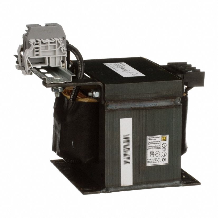 Control Transformer: 208V AC, 24V AC, Foot, 1 kVA, Single Phase