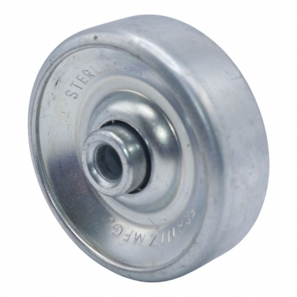 Conveyor Skate Wheel: 1 15/16 in Wheel Dia, 0.25 in Wheel Bore Dia, 5/8 in Wheel Wd, 13/16 in Hub Wd