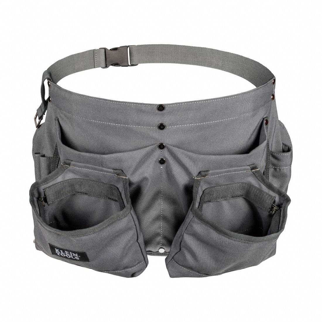 KLEIN TOOLS 8-Pocket Tool Apron: Canvas, 46 in Waist Size, Pockets 8, Not Padded (MPN 21024). Key specifications — Material: Canvas; Brand: KLEIN TOOLS; Padded: Not Padded; Primary Application: General Purpose.