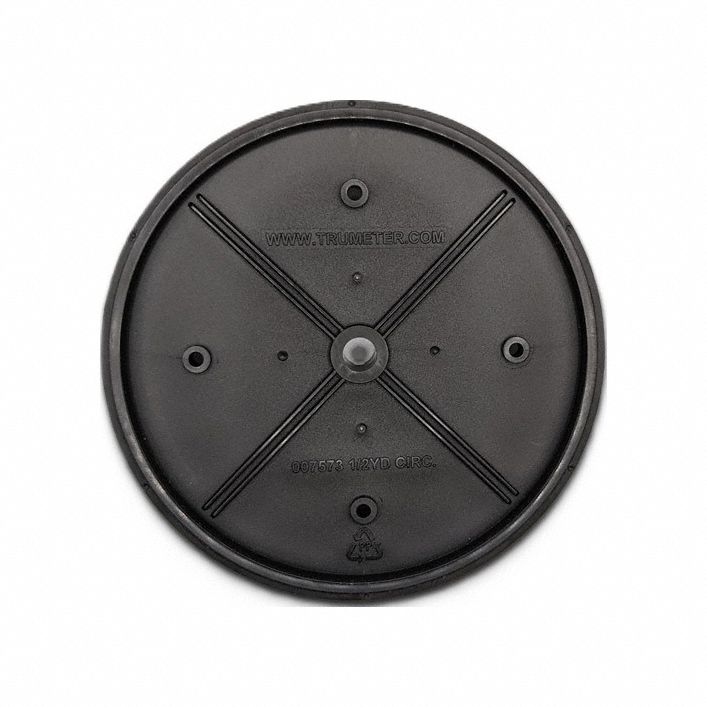 Measuring Wheel: Rubber Covered Plastic Wheel, Circular, 18-in., Totalizing Counter, 007573