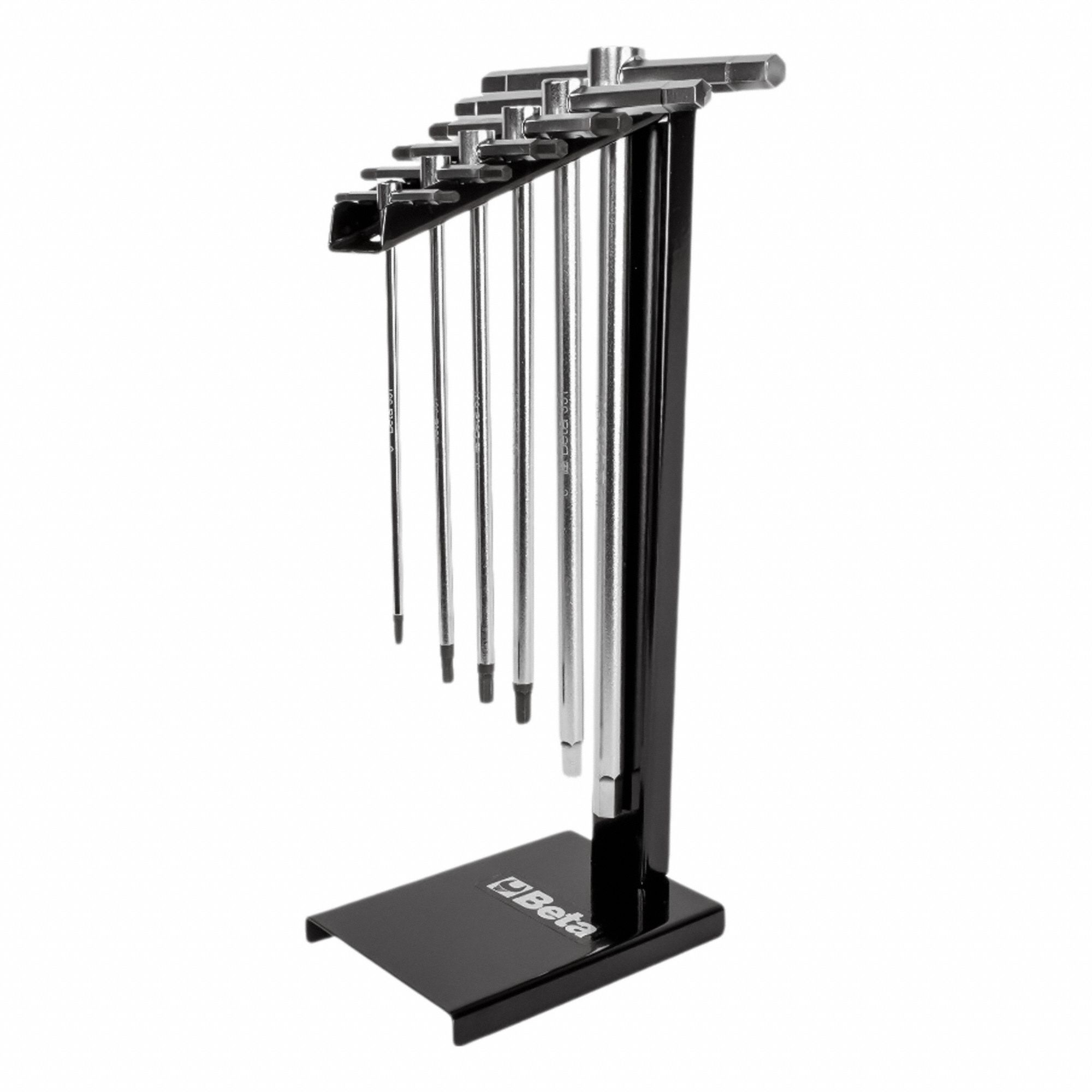 Hex Key Set: 6 - 10 Pieces, T, Metric, Std End, Long, 6 Pieces, Box, Satin, 3 Tips