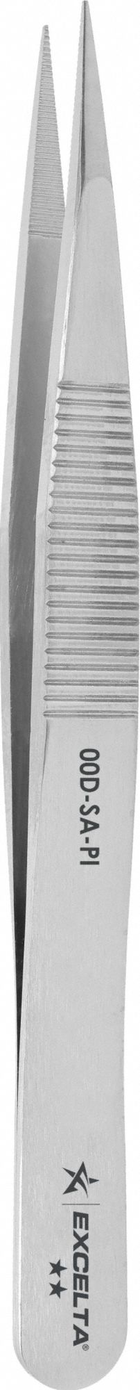 Tweezers: Stainless Steel, Point, Straight Tip