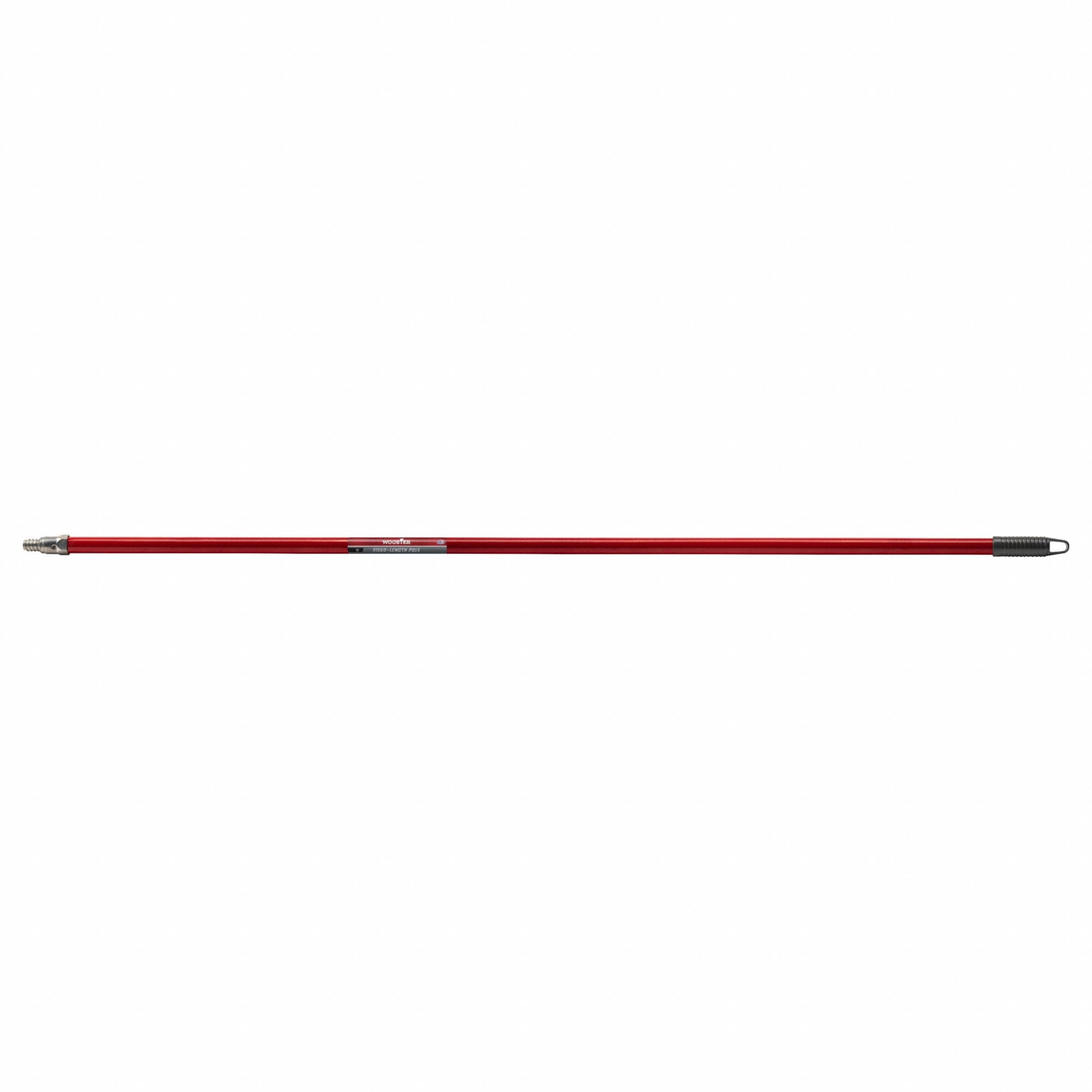 PAINT ROLLER POLE,5 FT L,STEEL,RED