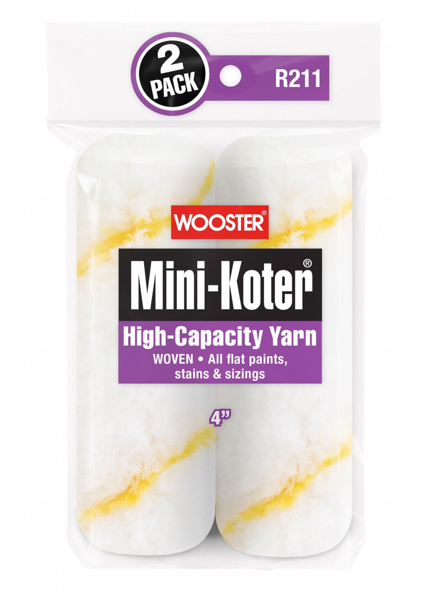 Paint Roller Cover Mini 4 in L PK2