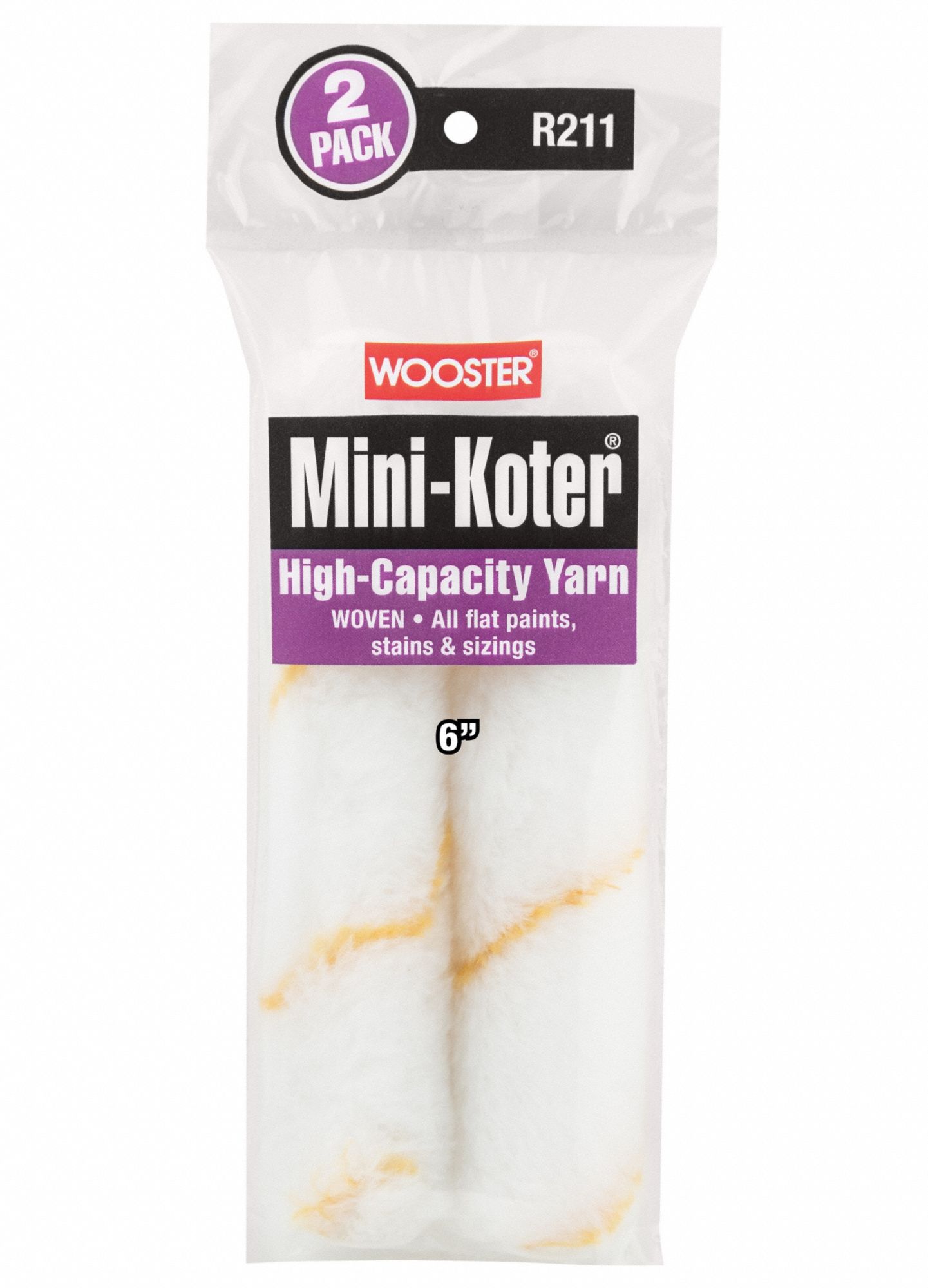 Paint Roller Cover Mini 6 in L PK2