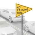 No Passing Zone Signs