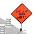 One Lane Road Signs image