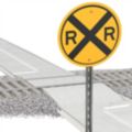 Railroad Crossing Ahead Signs