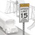 School Zone Speed Limit Signs