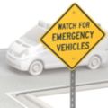 Watch for Emergency Vehicles Signs