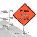 Work Area Ahead Signs image