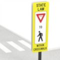 Yield To Pedestrians In Crosswalk